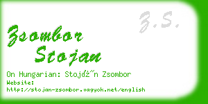 zsombor stojan business card